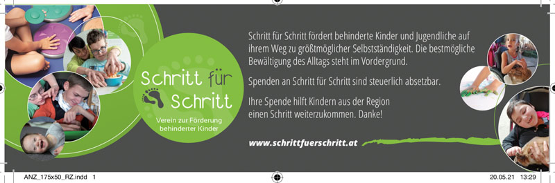 Anzeige Schritt für Schritt zum Download, Format 175 x 50