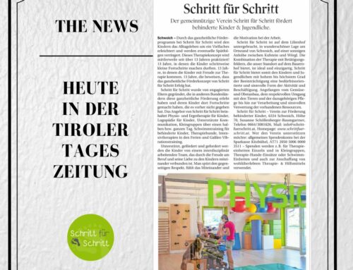 Schritt für Schritt in der Tiroler Tageszeitung