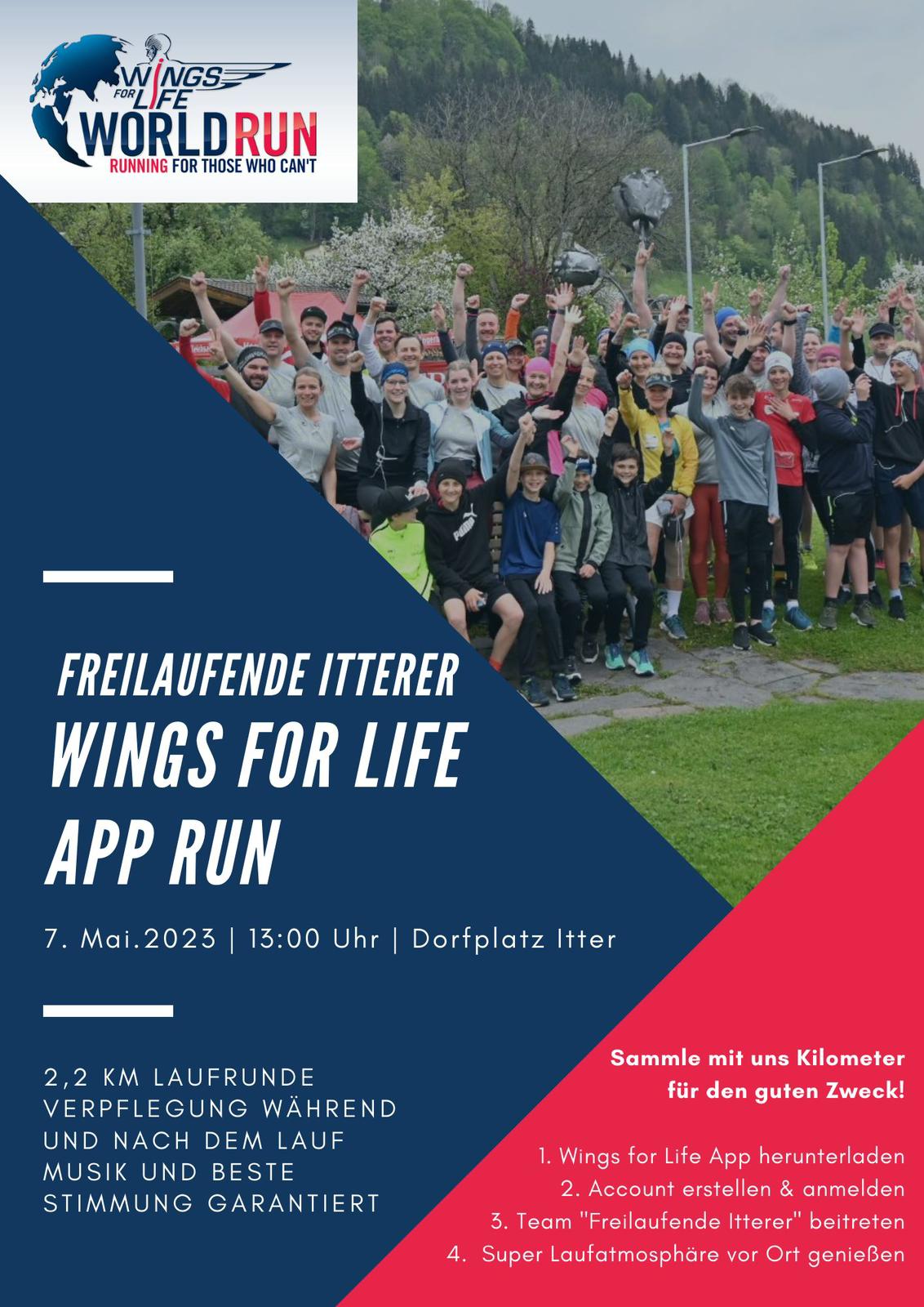 Charity Run Wings for Life am 7. Mai
