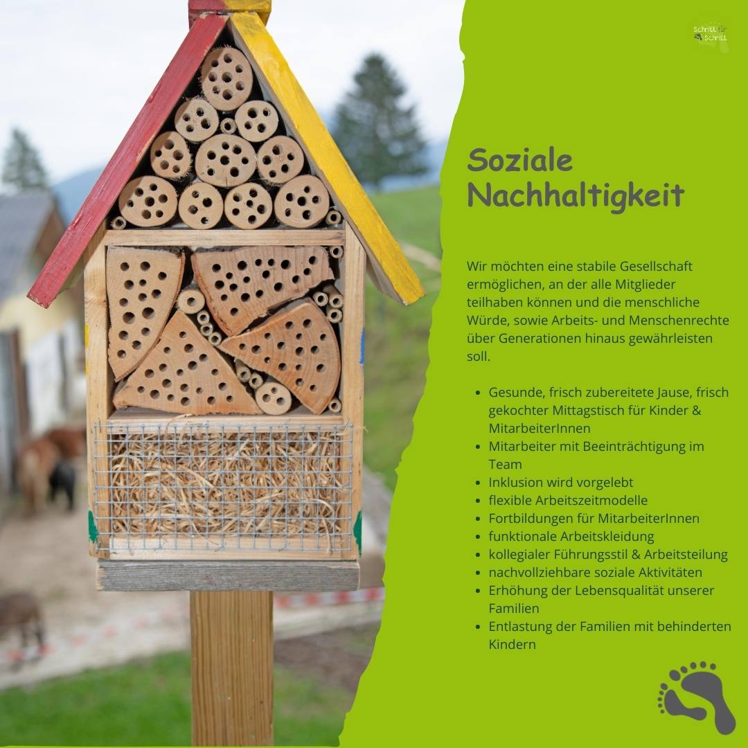 nachhaltigkeit bei schritt fuer schritt- 6 Nachhaltigkeit bei Schritt für Schritt