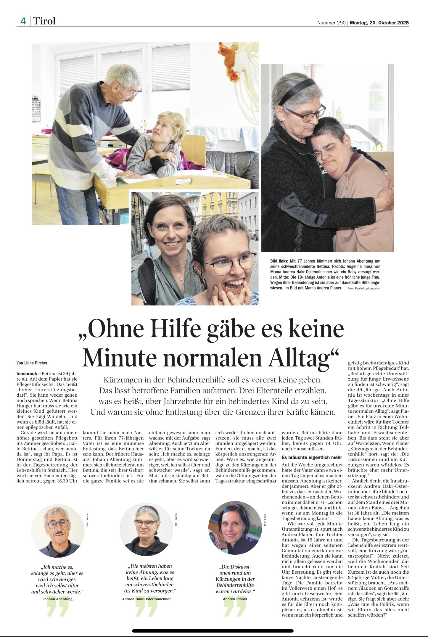 Eltern eines behinderten Kindes