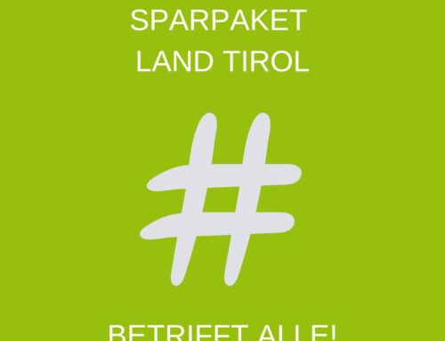 Tiroler Sparpaket – trifft es auch Schritt für Schritt?