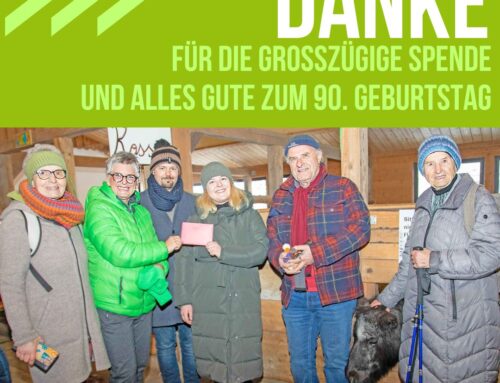 Spenden zum 90. Geburtstag